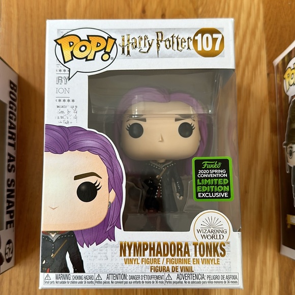 Funko POP | BNIB Lot of 3 Harry Potter Snape Boggart Tonks Sorting Hat Exclusive - Picture 4 of 11